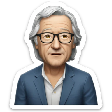 Jean marie lepen hyperrealistic sticker