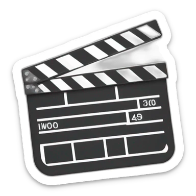 movie clap sticker