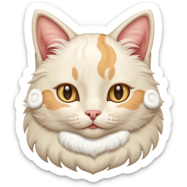 A cat saying ham dudh ke dhule hai sticker