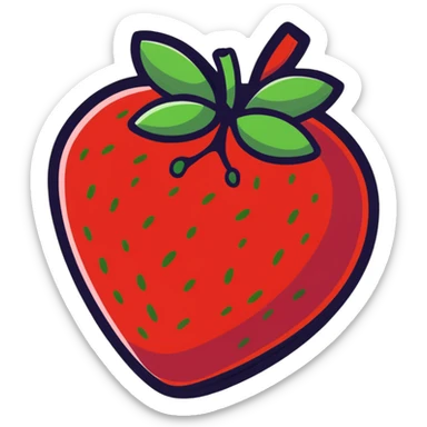 strawberry sticker