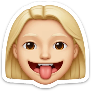 lip bite emoji sticker