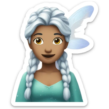The fairy who makes the first snow fall sticker