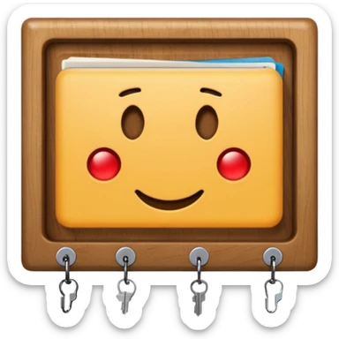 Wall Key holder sticker