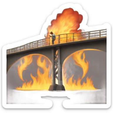 We’ll burn that bridge when we get to it sticker
