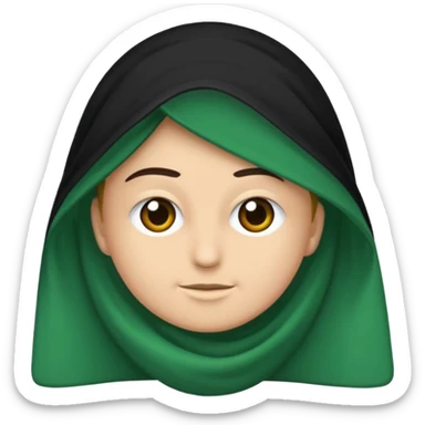 Üstü mavi ortasi siyah altı yeşil şeritli bayrak çiz sticker