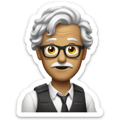 Eccentric and mad movie director  sticker