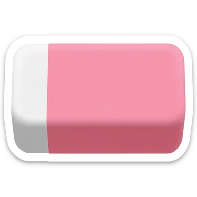 Pink Eraser sticker
