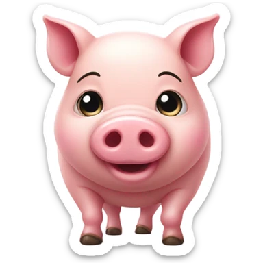 Pop belly pig  sticker