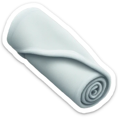 Towel rolled up sticker
