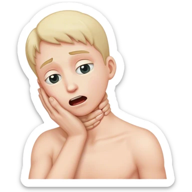 Strangling my self emoji  sticker