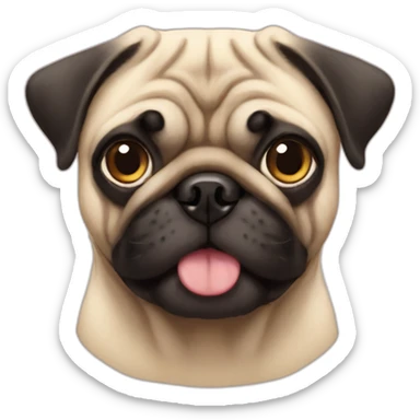 pug-dogcat sticker