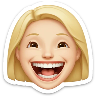 Knee slapper sticker