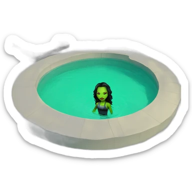 Gamora swimming pool sticker