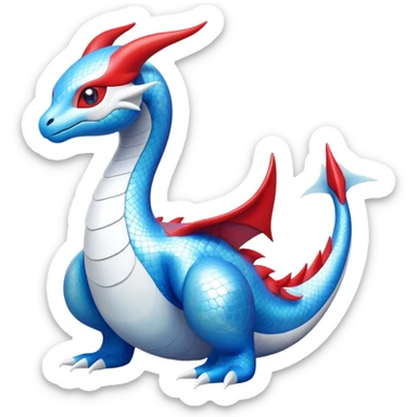 Dragonair-Latias-Fakémon-hybrid-creature (full body)  sticker