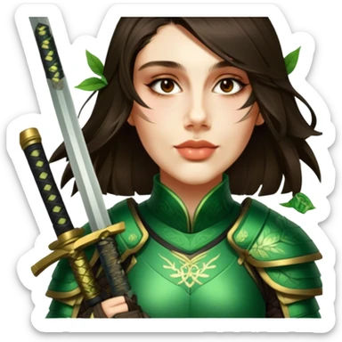 Emerald Samurai sticker