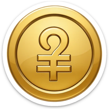 yuan sign symbol sticker