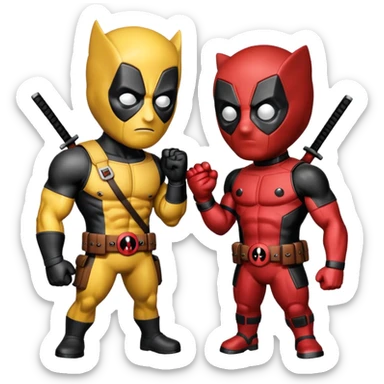 deadpool and wolverine sticker