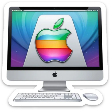 Apple iMac Y2K sticker