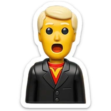 Edvard munch the scream landscape but a minifig sticker