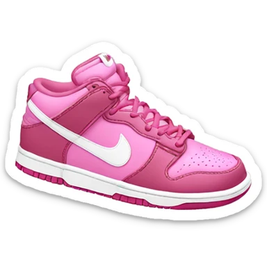 Pink Nike dunk shoes  sticker