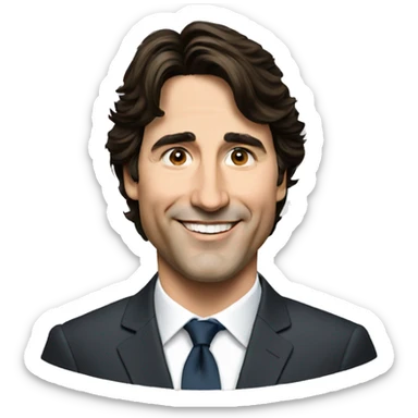 Justin Trudeau sticker