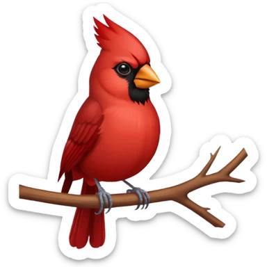 Arizona cardinal bird actor sticker
