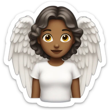 angel girl sticker