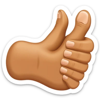 Combine a thumbs up emoji with a foot emoji sticker