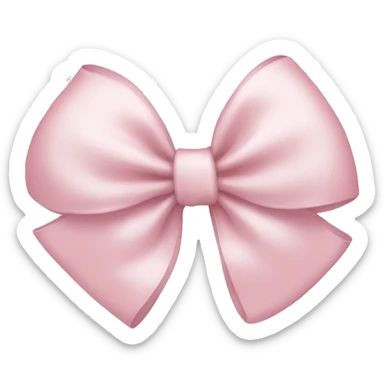 Light pink bow sticker