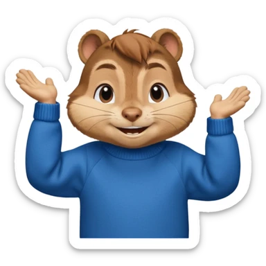 Chipmunk Simon from alvin and the chimpmunks sticker