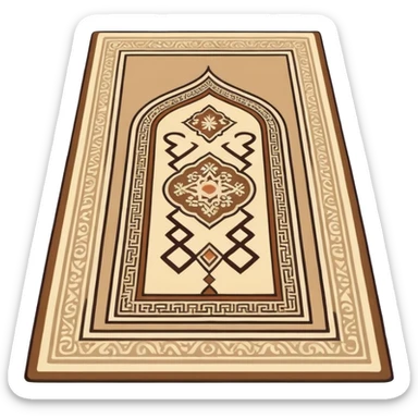 prayer mat islam sticker