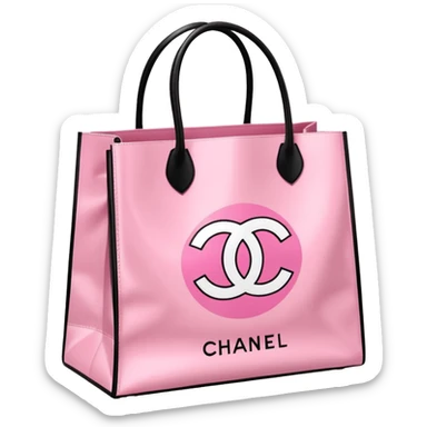 Victoria secret shopping bag, Sephora shopping bag, Chanel shopping bag sticker