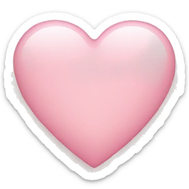 Light pink heart but not too light but not too pink  sticker