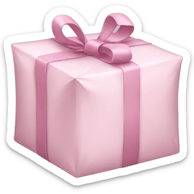 light pink package sticker