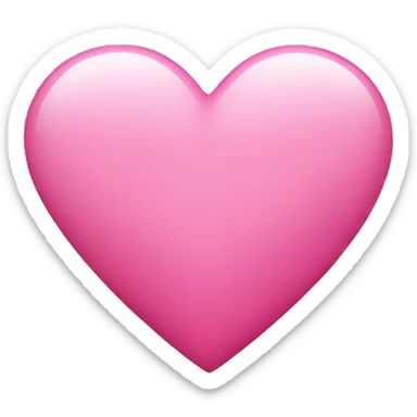 Pink heart sticker