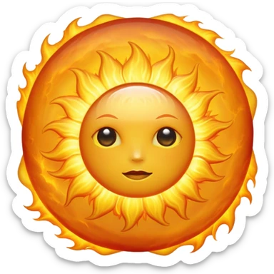 hubble sun closeup sticker