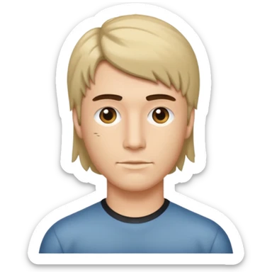 Mullet haircut  sticker