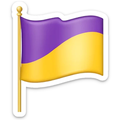 The intersex flag  sticker