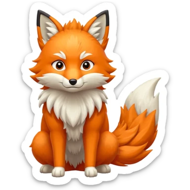 Nine tailed fox like on Naruto  sticker
