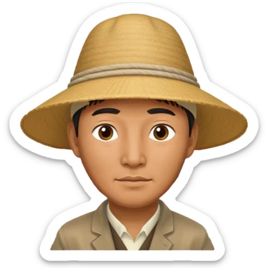 kyrgyz man trading cars sticker