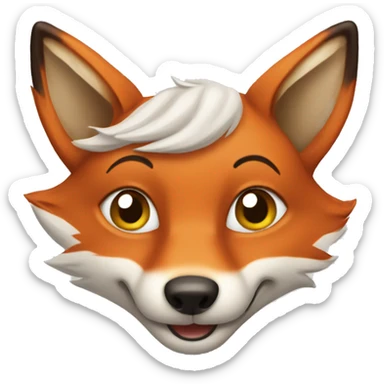a Happy Fox, Iphone Version sticker