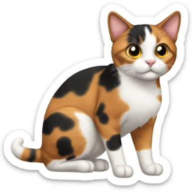 Calico cat sticker