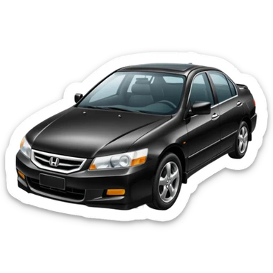 96 Black honda accord sticker