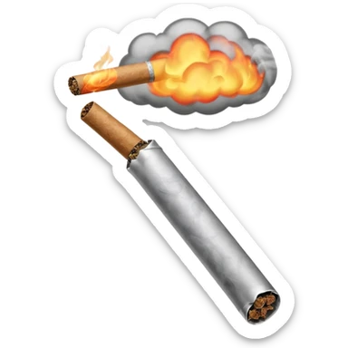 A pre roll blunt lit  sticker