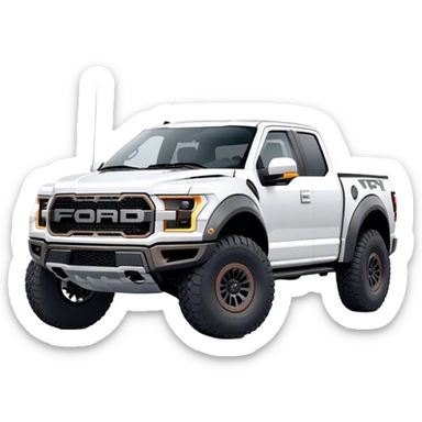 Ford f150 Raptor - Ford (Model Year: 2024) (Iconic colour: White) sticker