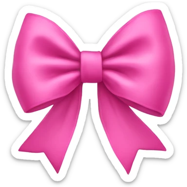 Pink bow sticker