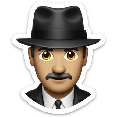 mafia boss godfather sticker