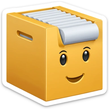 ein karton aus dem binden rausschauen mit der beschriftung "musterset" sticker