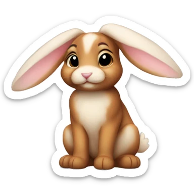 cute canela belier bunny  sticker