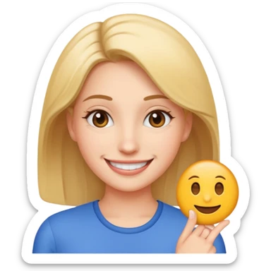 new emoji Be right back meeting time emoji female sticker